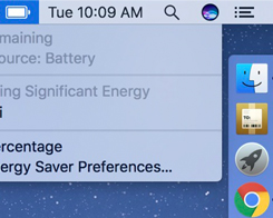 MacOS Sierra 10.12.2 Removes "Time Remaining" Battery Life Indicator
