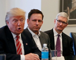 Apple's Tim Cook Takes Close Seat to Donald Trump at Tech Summit