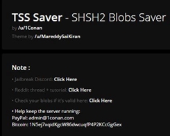 TSS Saver SHSH Blob Tool by Conan [FAQ]