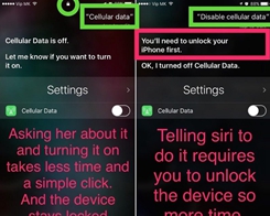 Siri Bug Allows Cellular Data to be Disabled From Lock Screen Without a Passcode