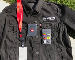 Apple Gifts WWDC ’17 Attendees Custom Levi’s Jackets & Pins