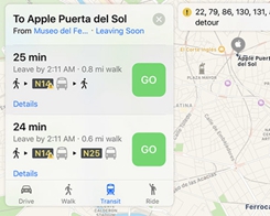 Apple Enables Maps Transit Directions in Madrid