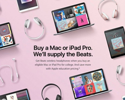 Apple Will Toss In A Pair of Beats Headphones For Students Who Buy A Mac or iPad Pro