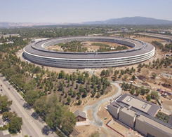 Apple Park Drone Footage Shows Construction of The Visitors Center