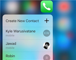 How to Access Favorite Contacts Using 3D Touch on iPhone 6s?