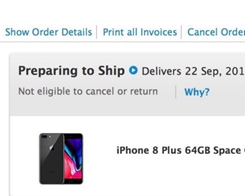 First iPhone 8 Now ‘Preparing to Ship’ From Apple