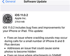 Apple Releases iOS 11.0.2 As It Claims to Have Fixed 'Crackling' Heard On Calls