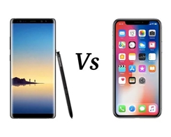 Apple iPhone X Versus Samsung Galaxy Note 8 Benchmark Comparison