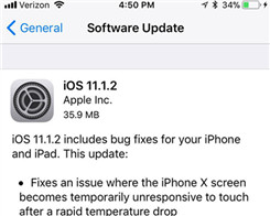 iOS 11.1.2 Is Here With the Cold Weather iPhone X Bug Fix