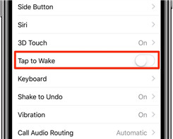 How to Disable Tap to Wake Feature on iPhone X?