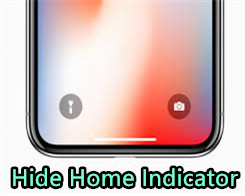 How to Hide the Home Indicator on iPhone X?