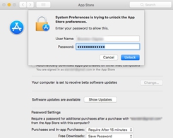 macOS High Sierra's App Store System Preferences Can Be Unlocked With Any Password