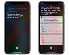 Siri Adds Tennis and Golf Data Integration Ahead of Australian Open