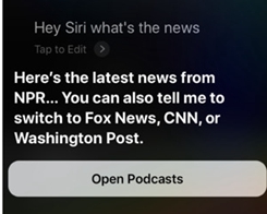 Siri Learns to Play News Podcasts Automatically