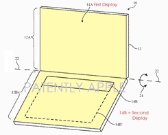 Apple Granted a Patent for a Dual Display MacBook or Second Generation iPad Pro
