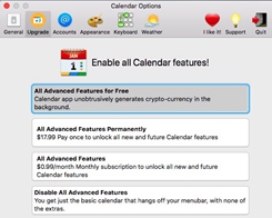 Mac App Store App 'Calendar 2' Mines Cryptocurrency by Default, but Feature is Being Removed
