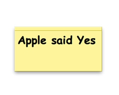 Story: Wife Says No, Apple Says Yes