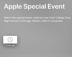 Apple's March 27 Event Won't Be Live Streamed