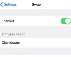 Customize your iPhone X Status Bar Font with Swae