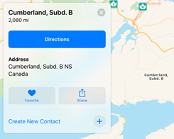 Apple Maps Mislabeling Locations in Rural Canada