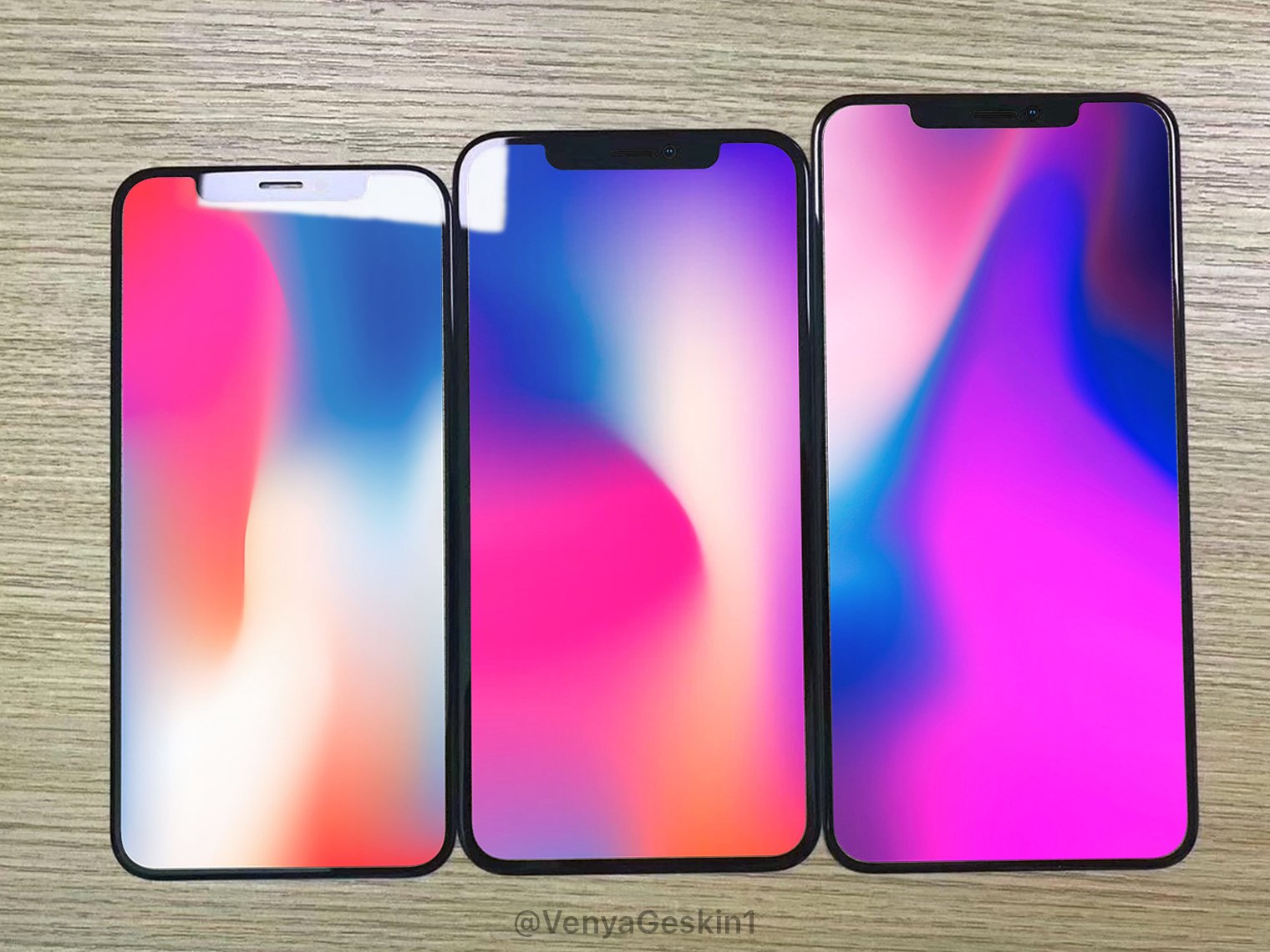 Front Glass Panels for 2018 iPhones Appear to Leak, Show Thicker Bezels on 6.1-Inch LCD Model