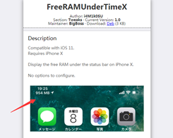 This Tweak Puts a Free RAM Indicator in the iPhone X’s Status Bar
