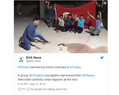 A Video Shows People Smashing iPhones After the Turkey's Apple boycott