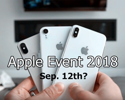 European Media Pegs 2018 iPhone Event for September 12