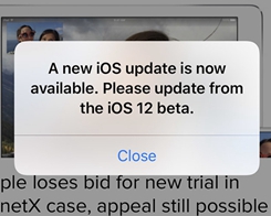 Apparent iOS 12 Beta Bug Causes Never-ending Notifications to Update Software
