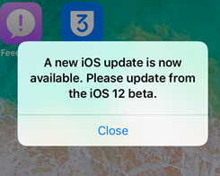 How to Fix Annoying Notification about Software Update on iOS 12 Beta 11?