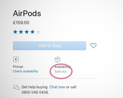 AirPods Strangely go out of Stock Across European Apple Store Websites