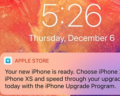 Apple Store App Sends Rare Push Notification to Promote new iPhone Models