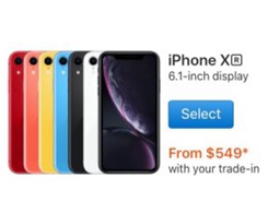 Apple Promotes iPhone XS and iPhone XR with Trade-in price Comparison Page