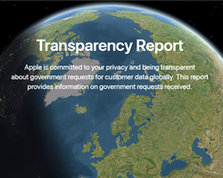 Apple’s Latest Transparency Report Arrives As an Interactive Website