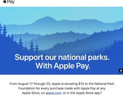 Apple Donating $10 per Select Apple Pay Transactions to the National Park Foundation