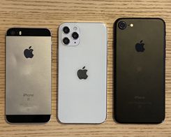 5.4-Inch iPhone 12 Model Size Compared to Original iPhone SE and iPhone 7