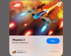 iOS 14: 'Phoenix 2' Space Shooter Delivers Playable Demo via App Clips