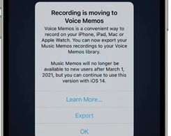 Apple Retiring 'Music Memos' App, Encourages Users to Transition to Voice Memos