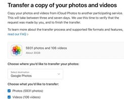 Apple Launches Service for Transferring iCloud Photos and Videos to Google Photos
