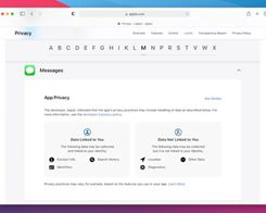 Apple Launches All-in-One Web Page With Privacy Labels for Its Own Apps