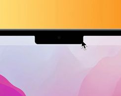 How the Mouse Pointer Deals with the Notch on the MacBook Pro