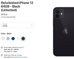 Apple Begins Selling Refurbished iPhone 12 and iPhone 12 Pro Models