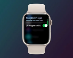 PSA: Siri Can Turn on Night Shift on Apple Watch