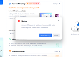 Tutorial: Fix the “GPU Scheduling Priority Incompatible” Warning in 3uAirPlayer