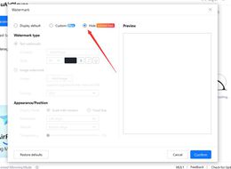 How to Hide the Watermark in the Casting Window?