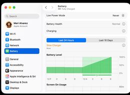 macOS Tahoe 26.4 Adds Slow Charger Indicator for MacBooks