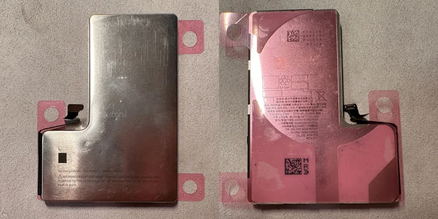 Leaked iPhone 16 Pro Battery Reveals New Metal Shell for Improved Thermals
