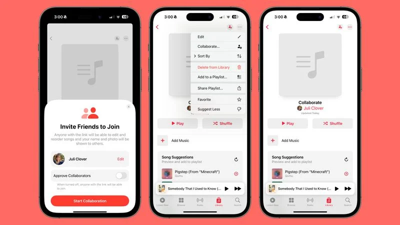  Apple Pushes Collaborative Apple Music Playlists Launch to 2024