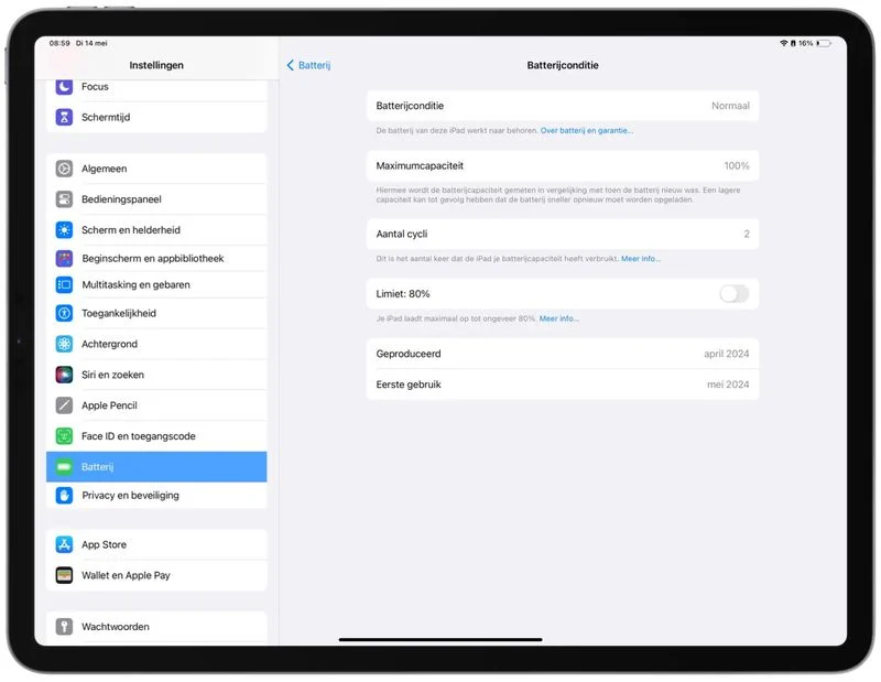 New iPad Air and iPad Pro Feature Battery Health Menu Including Cycle Count and 80% Charging Limit Option