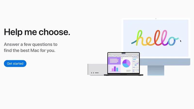 Apple Launches 'Help Me Choose' Website for Finding the Right Mac